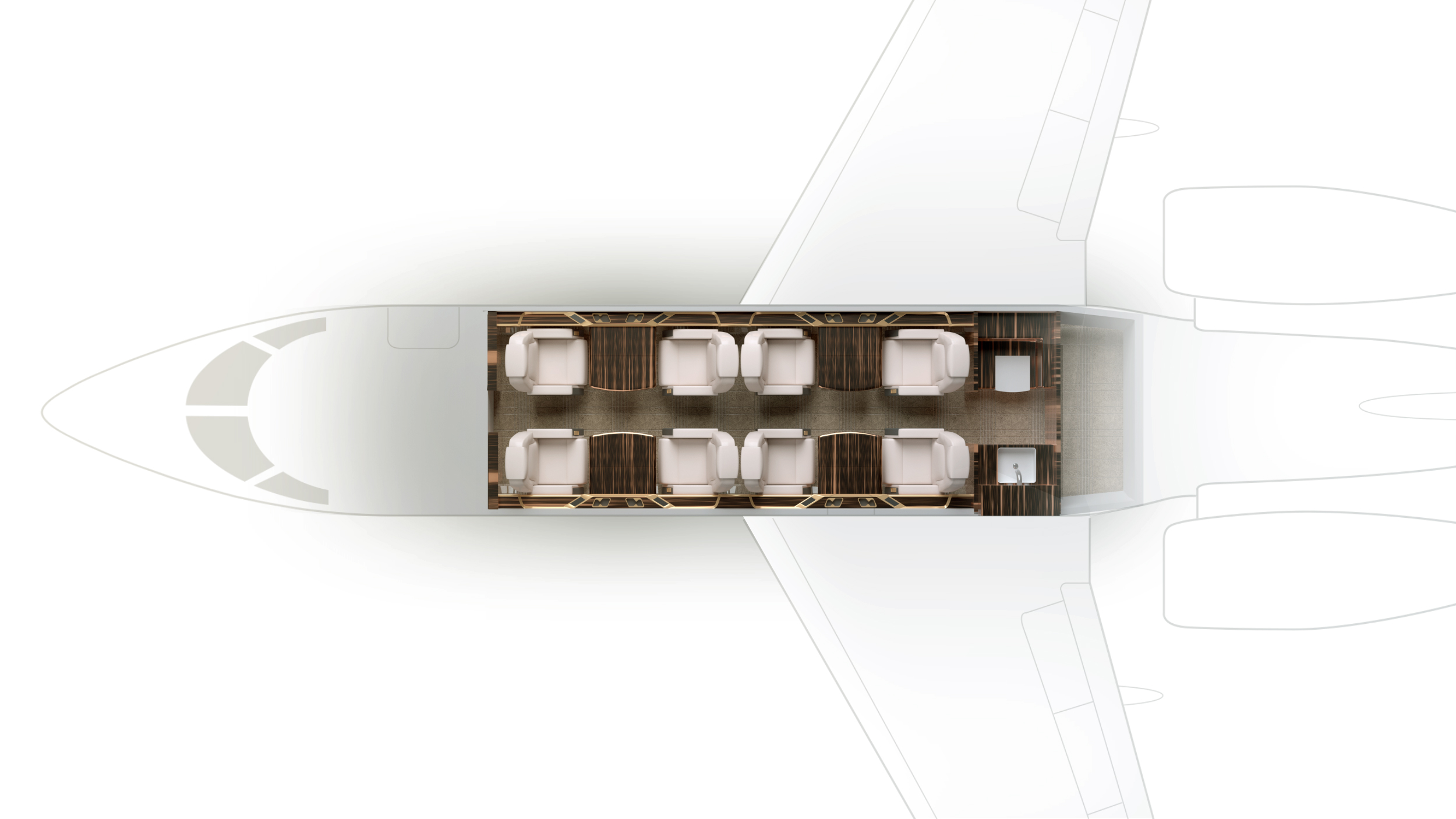 SPARFELL Charter Fleet Challenger 350 OE-HAA Floorplan