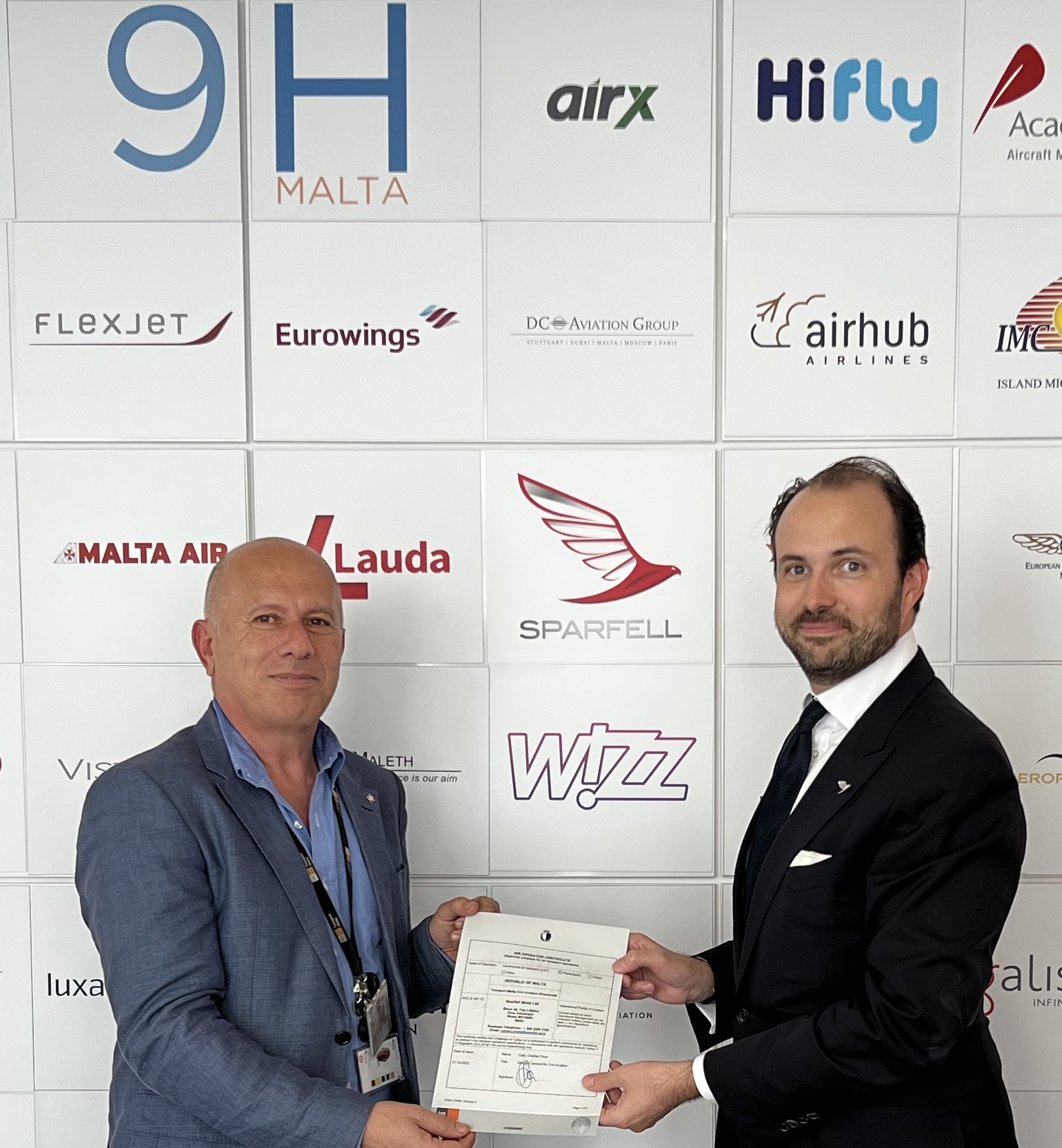 Business Air News - “Fourth AOC lands Sparfell in Malta”