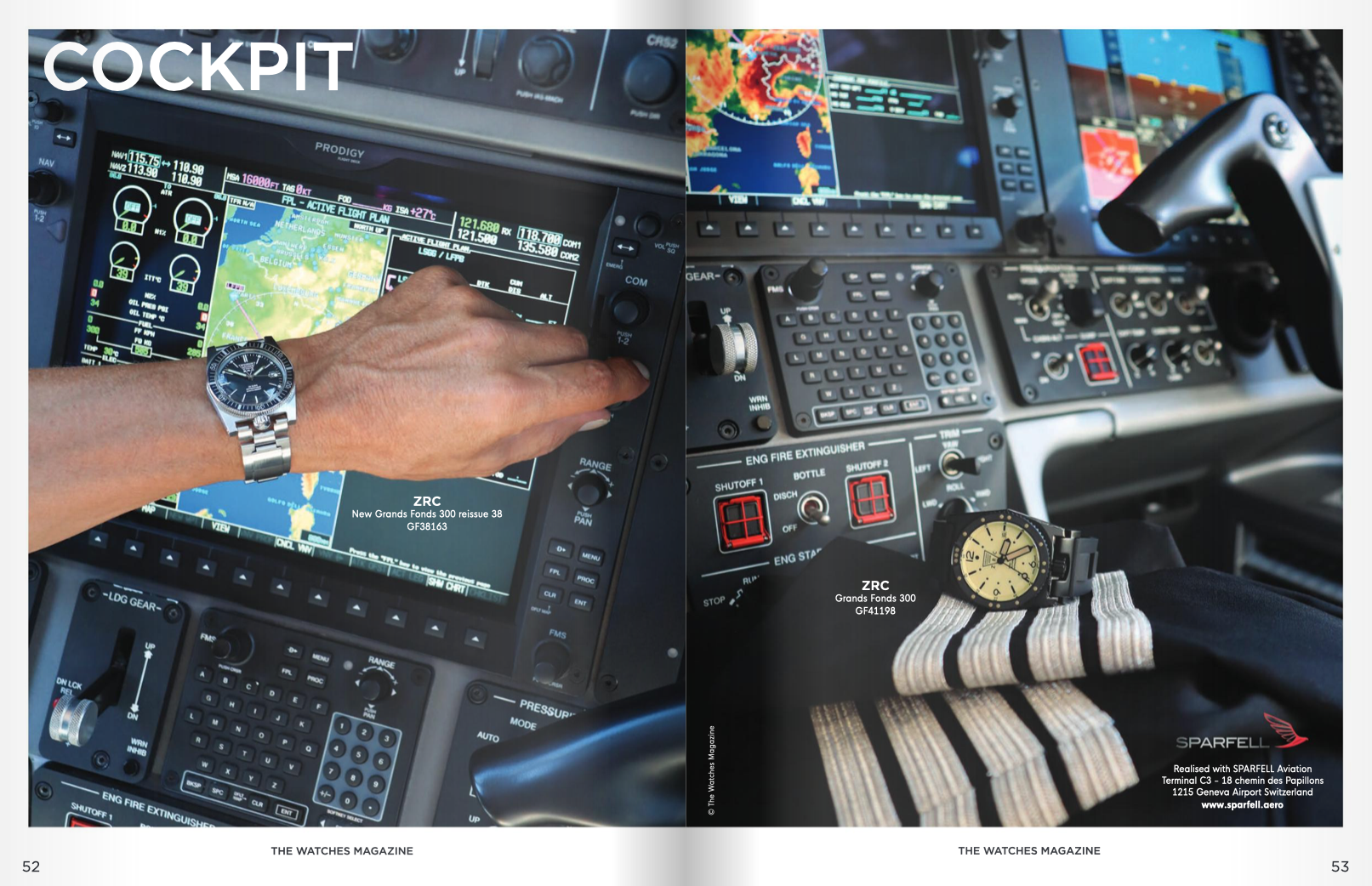 The Watches Magazine - COCKPIT - realised with SPARFELL and ZRC1904